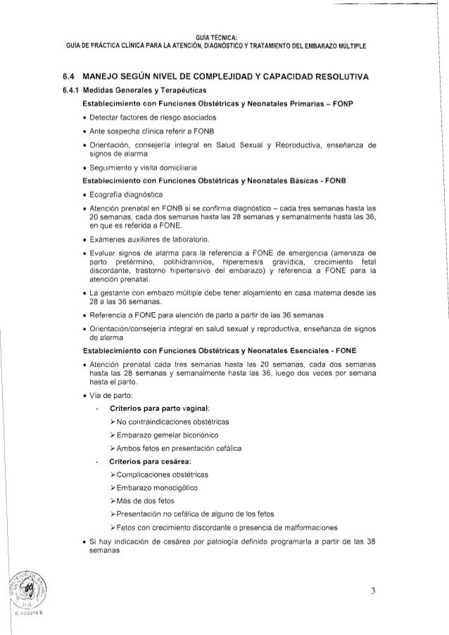 complicaciones obstetricas minsa